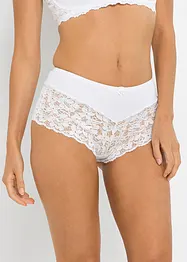 Culotte a vita alta con pizzo, bonprix