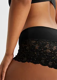 Culotte a vita alta con pizzo, bonprix