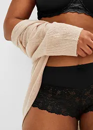 Culotte a vita alta con pizzo, bonprix