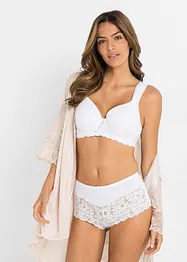Culotte a vita alta con pizzo, bonprix