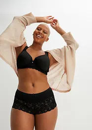 Culotte a vita alta con pizzo, bonprix