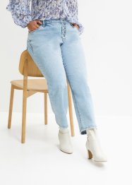 Jeans con bottoni con strass e cotone riciclato, BODYFLIRT
