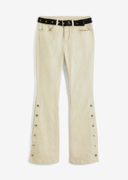 Pantaloni in twill con cintura e bottoni al lato (set 2 pezzi), RAINBOW