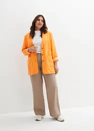 Pantaloni in misto lino con cinta comoda, bonprix