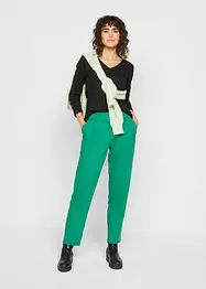 Maglia a maniche lunghe con scollo a V in cotone biologico, bonprix