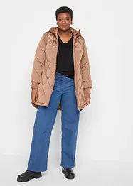 Maglia a maniche lunghe con scollo a V in cotone biologico, bonprix