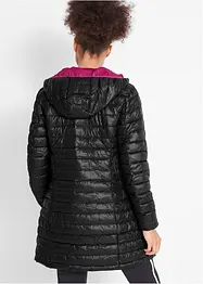 Giacca lunga trapuntata ultra leggera con sacchetto, bonprix
