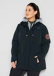 Giacca lunga 2 in 1 in softshell idrorepellente, bonprix