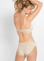 Reggiseno t-shirt con ferretto e effetto lucido (pacco da 2), bonprix