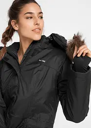 Giubbotto outdoor con pelliccia sintetica, impermeabile, bonprix