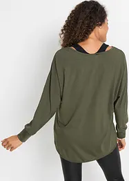 Maglia lunga con top in misto viscosa, bonprix