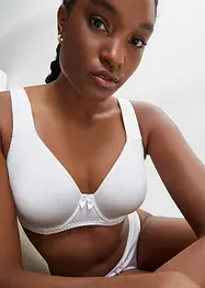 Reggiseno t-shirt con ferretto e effetto lucido (pacco da 2), bonprix