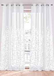 Tenda  in tessuto devoré con foglie (pacco da 1), bonprix