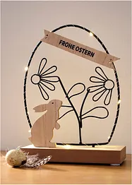 Soprammobile LED con coniglio e scritta "Frohe Ostern", bonprix