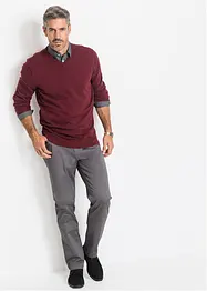 Maglione in filato fine con scollo a V, bonprix
