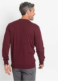 Maglione in filato fine con scollo a V, bonprix