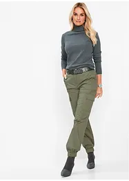 Pantaloni cargo elasticizzati con cotone, bonprix