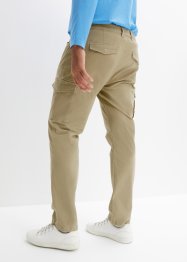 Pantaloni cargo elasticizzati slim fit straight, bonprix