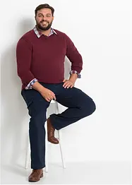 Maglione in filato fine con scollo a V, bonprix
