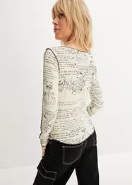 Maglia a maniche lunghe in viscosa morbida, bonprix
