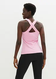 Top leggero per sport con spalline incrociate (pacco da 2), bonprix