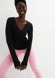 Cardigan a portafoglio per lo sport, bonprix