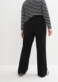 Pantaloni elasticizzati in bengalina con comodo elastico in vita, bonprix