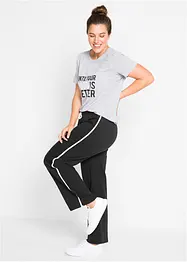 Pantaloni in felpa di puro cotone pesante (pacco da 2), bonprix