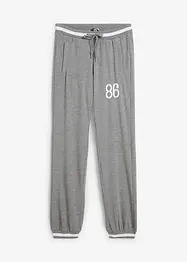 Pantaloni in felpa di misto cotone elasticizzato, bonprix