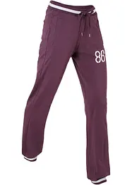 Pantaloni in felpa di misto cotone elasticizzato, bonprix