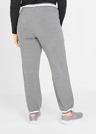 Pantaloni in felpa di misto cotone elasticizzato, bonprix