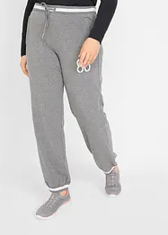 Pantaloni in felpa di misto cotone elasticizzato, bonprix