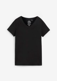 T-shirt Essential con scollo a V, senza cuciture, bonprix PREMIUM