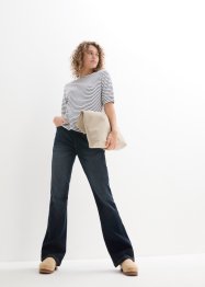 Jeans elasticizzati bootcut con cinta comoda a vita alta, bpc bonprix collection