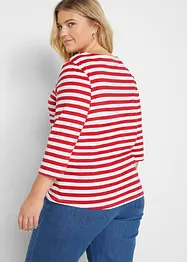 Maglia con maniche a 3/4 e scollo a barca, bonprix