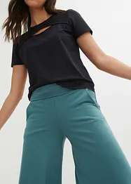 Pantaloni culotte loungewear con gambe larghe, bonprix