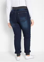 Jeans boyfriend con cinta comoda, vita media, bonprix