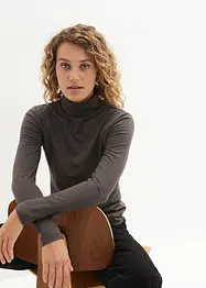 Maglia a maniche lunghe con puro cotone biologico (pacco da 2), bonprix