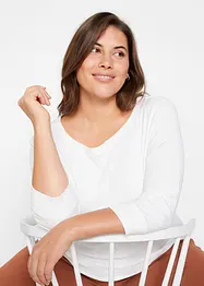 Maglia a maniche lunghe in puro cotone biologico, bonprix