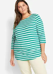 Maglia con maniche a 3/4 e scollo a barca, bonprix