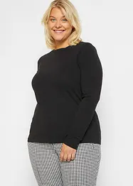 Maglia a maniche lunghe con puro cotone biologico (pacco da 2), bonprix