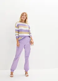 Pantaloni cargo elasticizzati con cotone, bonprix