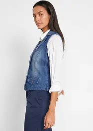Gilet in jeans elasticizzato, bonprix