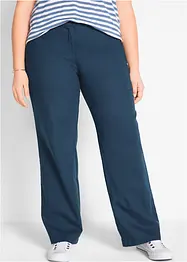 Pantaloni in misto lino con cinta comoda, bonprix