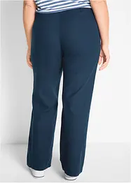 Pantaloni in misto lino con cinta comoda, bonprix