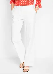 Pantaloni in misto lino con cinta comoda, bonprix
