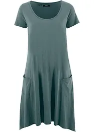 Abito corto in cotone con filato fiammato, bonprix