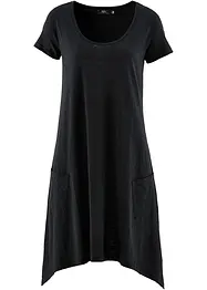 Abito corto in cotone con filato fiammato, bonprix