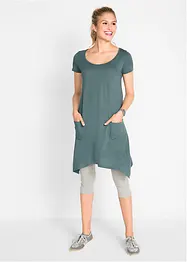 Abito corto in cotone con filato fiammato, bonprix