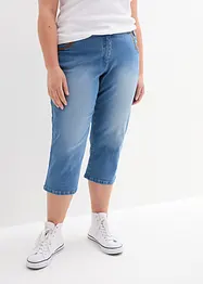 Jeans capri slim fit, vita media, bonprix